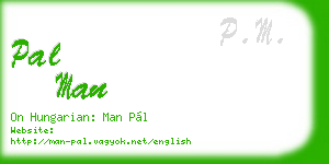 pal man business card